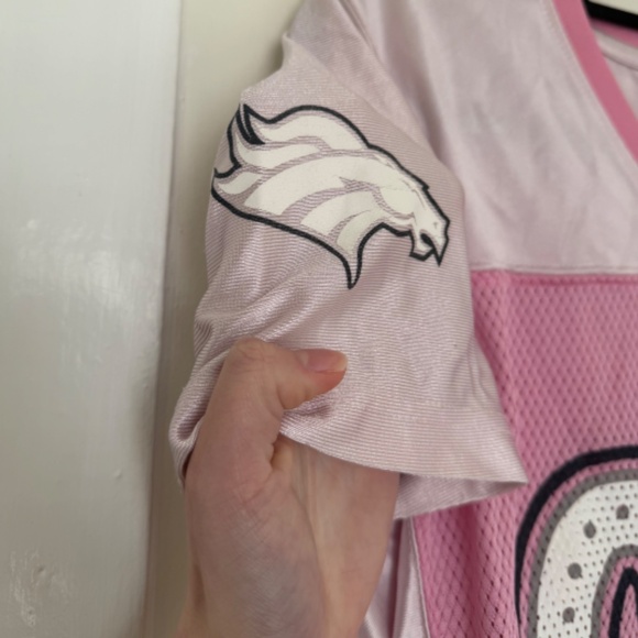 NFL Denver Broncos pink mesh v-neck jersey - Picture 4 of 9
